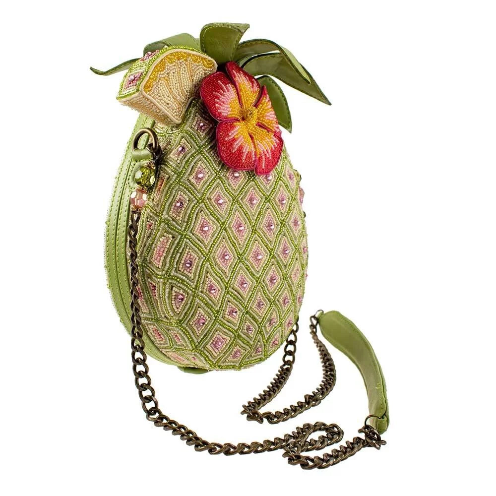Multi Island Novelty Mary Frances Bag Pineapple Handbag Crossbody New Beaded