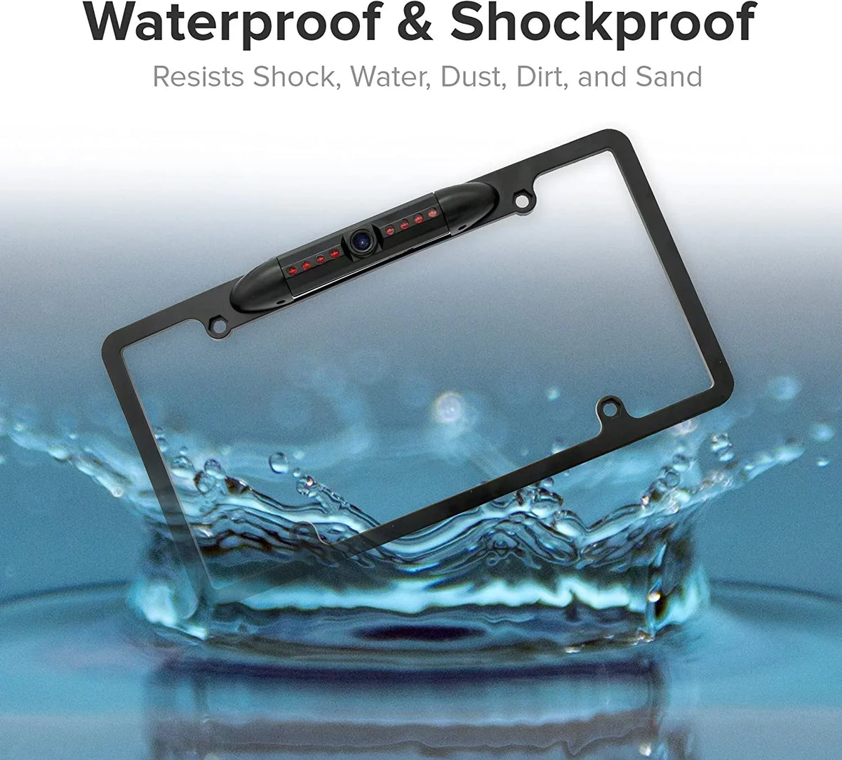 Kenwood Plate Rearview Black Waterproof DDX5706S DDX-5706S for Backup Camera License