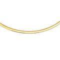 Omega Gold And 2-Tone 5mm 14K Domed Yellow Chain 18 Sterling Reversible Inches Gold Silver