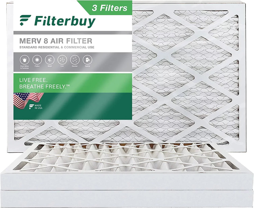 Furnace HVAC Filterbuy MERV Pleated Filters (3-Pack) 8 AC Air 20x32x2