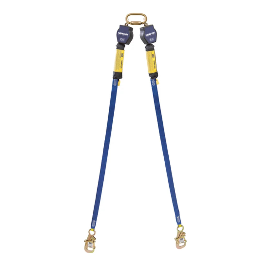Retracting Quick Web 3101374, (2.7m) Nano-Lok™ Lifeline, Self Tie-Back 3M™ 9 ft. DBI-SALA® Twin-Leg Connect