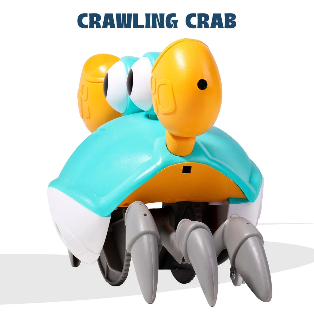 For Walking Toys Alin Cute Music Learning Time Toddlers And For Tummy Infant Interactive 36 Gifts Development & Crab: Baby Toy Crawl, Crawling Months Gift Birthday Kids