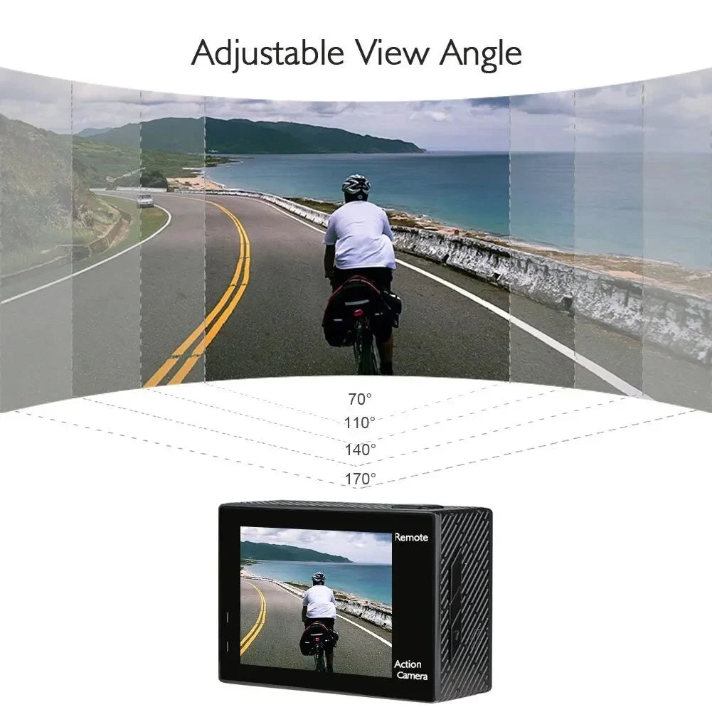 4K Full (Black) Waterproof Brave Sports Camera AKASO with Action Wi-Fi 20MP HD 4