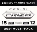 NFL 2021 Box Prizm Packs) Football (12 Trading Card Cello