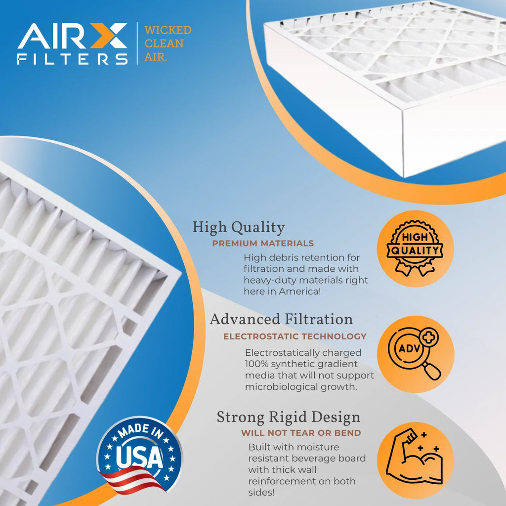 FC100A1037 with Compatible Comparable Premium CLEAN Made Air 1 by Filter MERV & 20x25x5 Single AIR. AIRX FPR 700 USA FILTERS 5 Honeywell Filter Furnace WICKED 8 Filter MPR 20x25x5 to