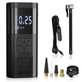 with Air Car - Display Motorcycle Pump for Tyre Balls and Cushions LCD Pump Digital Apexeon Electric Inflatable