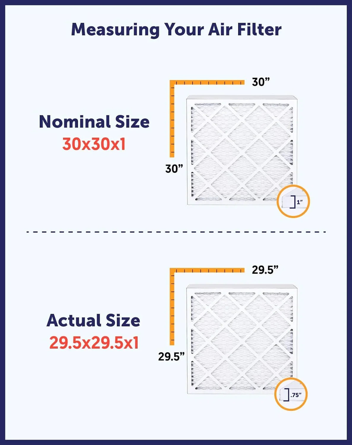 Pleated MADE .75" 23.5 33 23.5x33x1a HVAC Filters Air IN Furnace x | A/C 8 USA | | King MERV Size: 4-PACK Filter x | Actual Filter