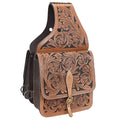 Western Bag Comfytack 44KK Heavyduty Traditional Saddle Ride Leather Horse Trail Floral