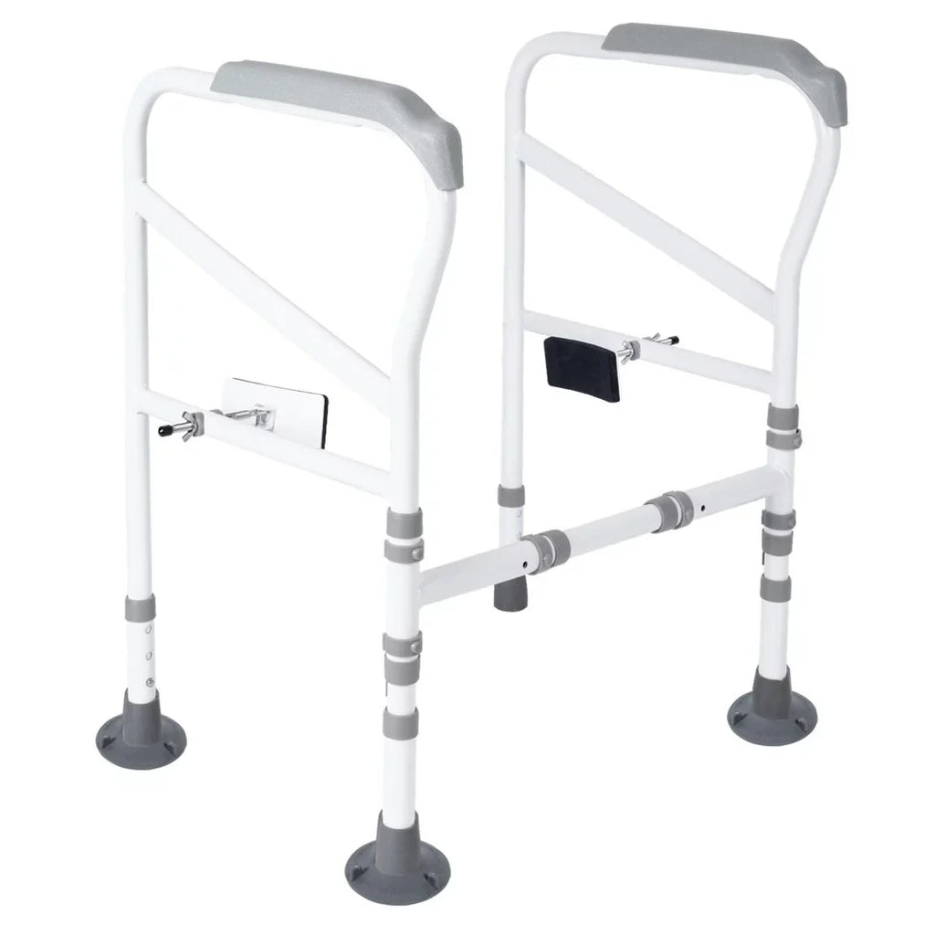 Toilet All for Adjustable Toilet Mats, Support Toilet Safety Frame, Standing Handles Toilet Non-Slip Rails Large Safety for Fit Toilets Aid Disabled, Free-Assembly, with Elderly,