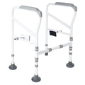 Toilet All for Adjustable Toilet Mats, Support Toilet Safety Frame, Standing Handles Toilet Non-Slip Rails Large Safety for Fit Toilets Aid Disabled, Free-Assembly, with Elderly,