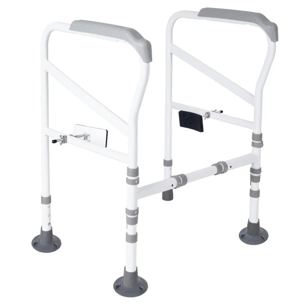 Toilet All for Adjustable Toilet Mats, Support Toilet Safety Frame, Standing Handles Toilet Non-Slip Rails Large Safety for Fit Toilets Aid Disabled, Free-Assembly, with Elderly,