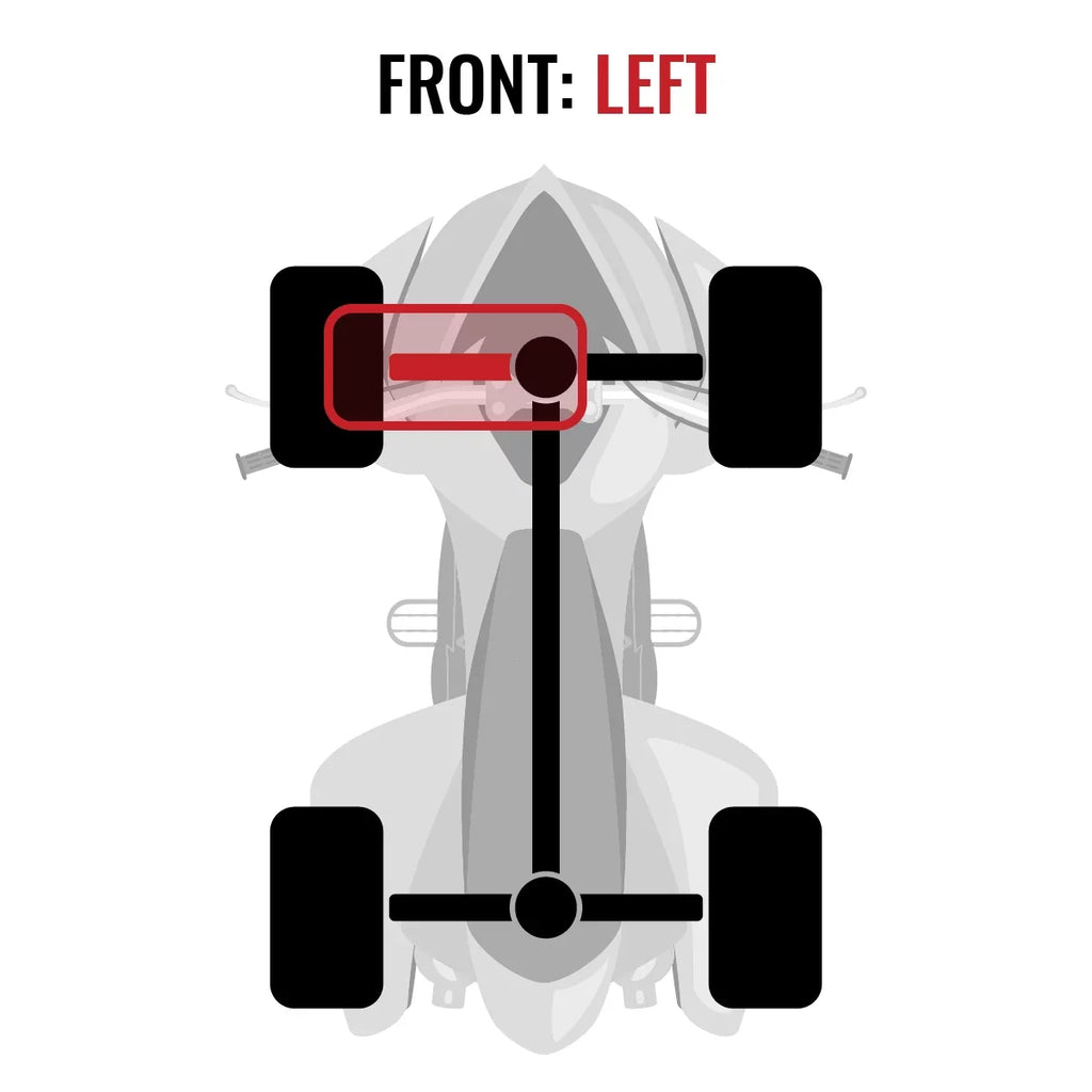 Sixity Front Axle 1000 Outlander - XT 4X4 compatible Left EFI 2015 Can-Am with