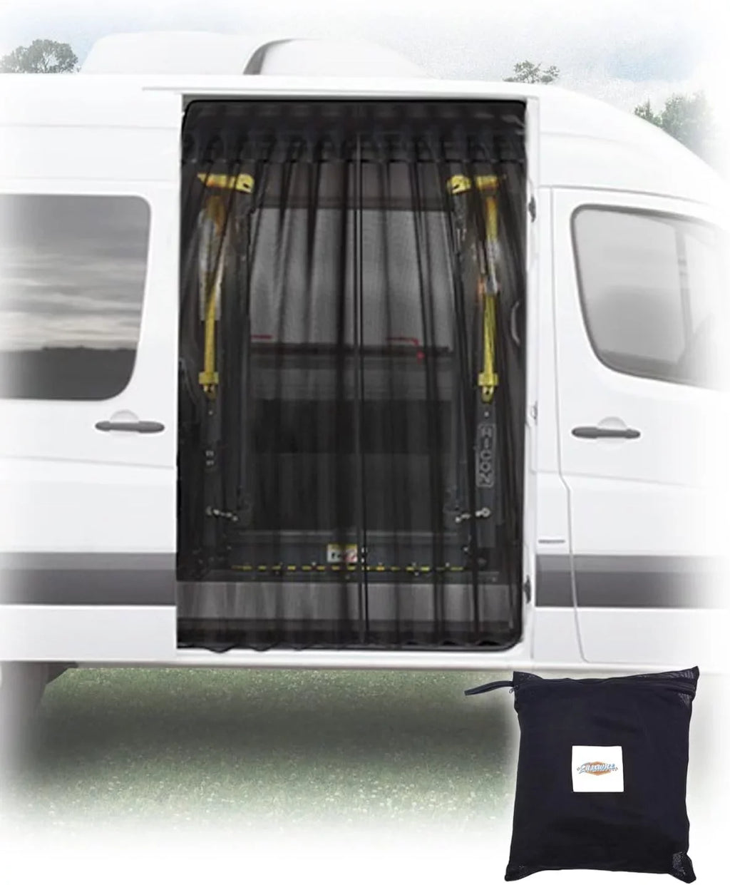 Side (Magnetic Transit, Camping Roof, for and Sliding Screen Sprinter High Promaster, Ford ELITEWILL Mercedes Benz Van Bug Vehicles Mid Suction) Door Other Suitable and