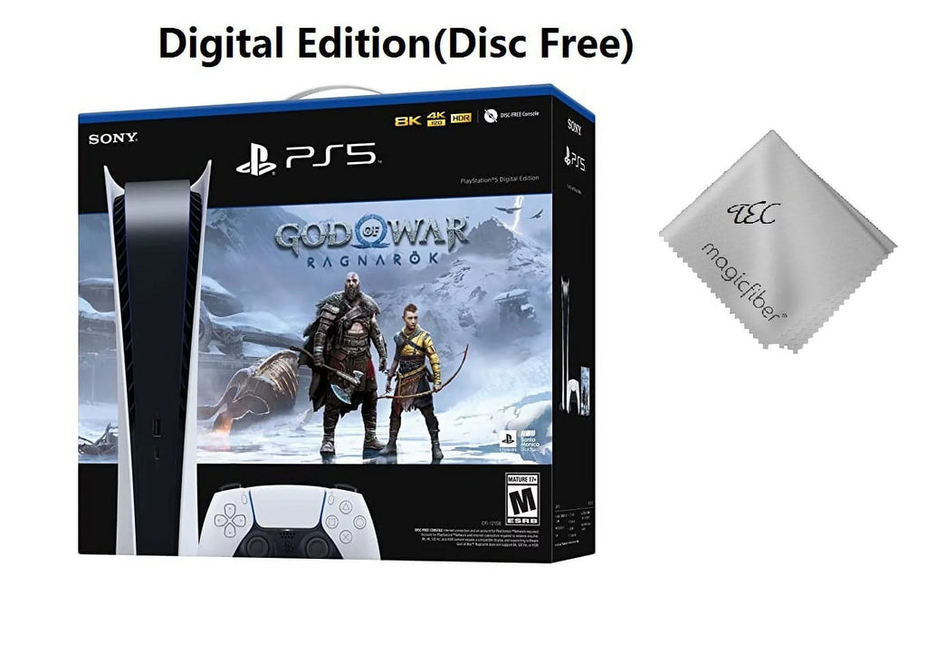 (GOW) with (Digital TEC Bundle 5 - Ragnarök -PlayStation of PlayStation_PS5 War God Console Sony Edition) Game Video