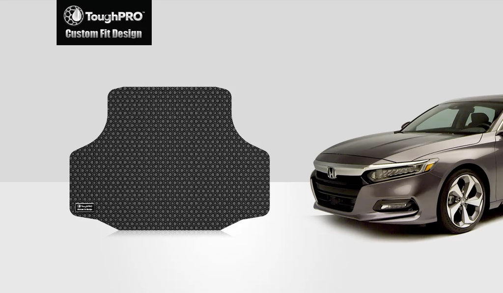 Rubber Heavy - Compatible with All Mat Trunk Duty - (Made Black - in ToughPRO USA) - HONDA Weather 2018 Accord