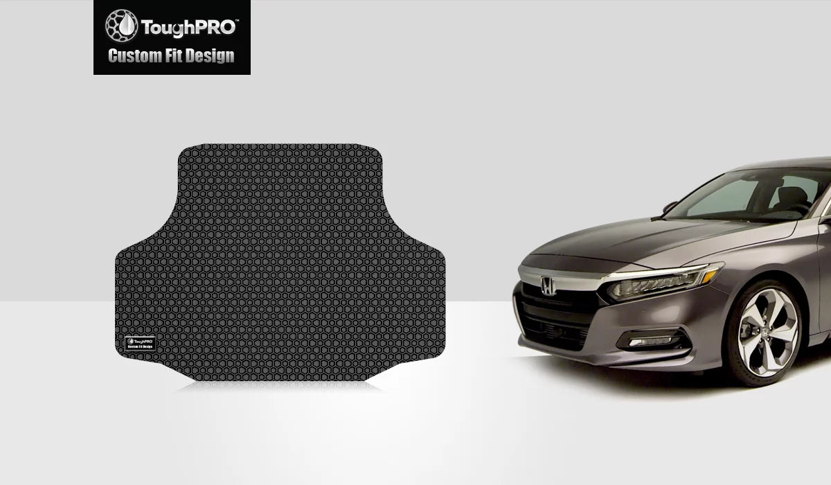 Rubber Heavy - Compatible with All Mat Trunk Duty - (Made Black - in ToughPRO USA) - HONDA Weather 2018 Accord