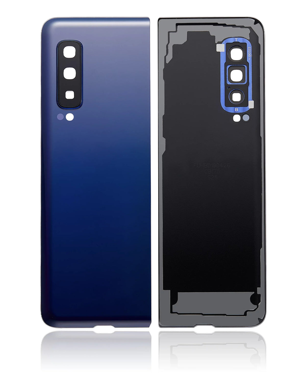 Blue) Cover Replacement For (Astro Lens 4G Galaxy (Premium) With Glass Back Compatible Camera Fold Samsung (F900)