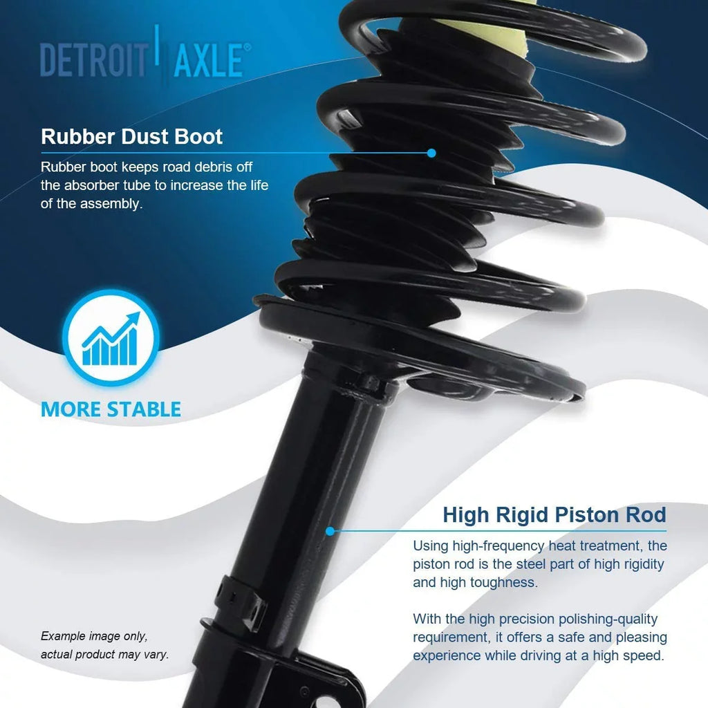 Detroit 1996 Prizm for Ready - Axle Toyota 2 Chevy Struts Assembly w/Coil Corolla Struts Replacement 1995 1998-2002 2001 1994 1993-02 Front 1999 Complete 2000 Struts Spring 1998 1997