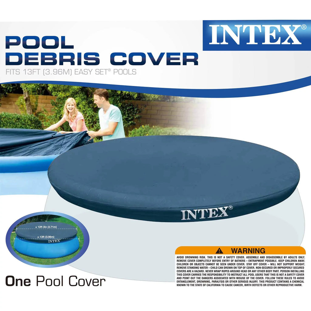 Cover Above Set 12" Kit Intex 13' Easy Swimming Ground Maintenance Pool x & Pool