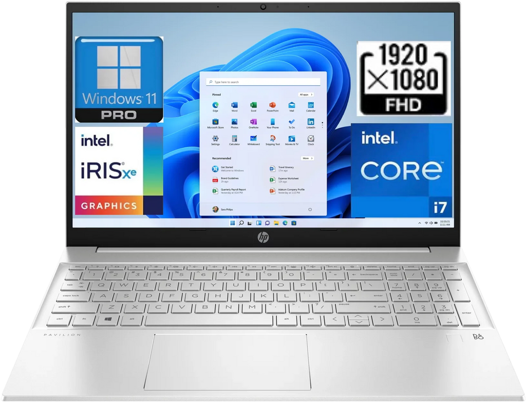 Intel FHD Business 5.0Ghz,32GB i7-1355U Wireless 15.6 10-Core Display, Gen 2023 15 Laptop[Windows SSD, Graphics, 11 Intel Numeric Pavilion RAM, to up 6, Xe HP Wi-Fi 13th PCIe Pro], Iris 5.3 1TB Pad,