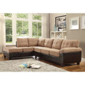 G908B-SC Sectional , Homestock Mocha Retro Renaissance