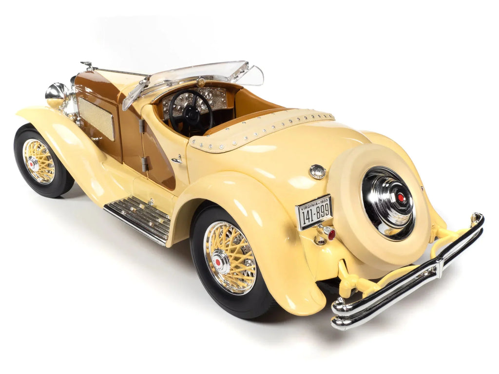 1935 World Model Chocolate Duesenberg Diecast 1/18 SSJ Car Gold Yukon Speedster by Brown and Auto