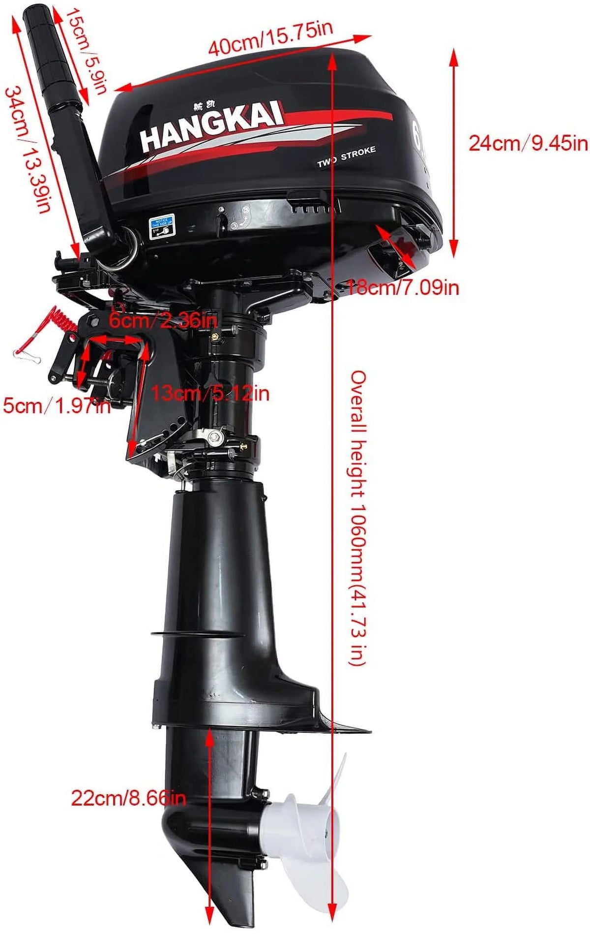 Durable Moto Water 2-Stroke CDI 6HP Aluminum Inflatable Cast Construction Fishing Boat FETCOI Cooling Outboard System Engine