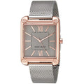 bracelet and nine silver-tone watch west gold-tone mesh women's rose