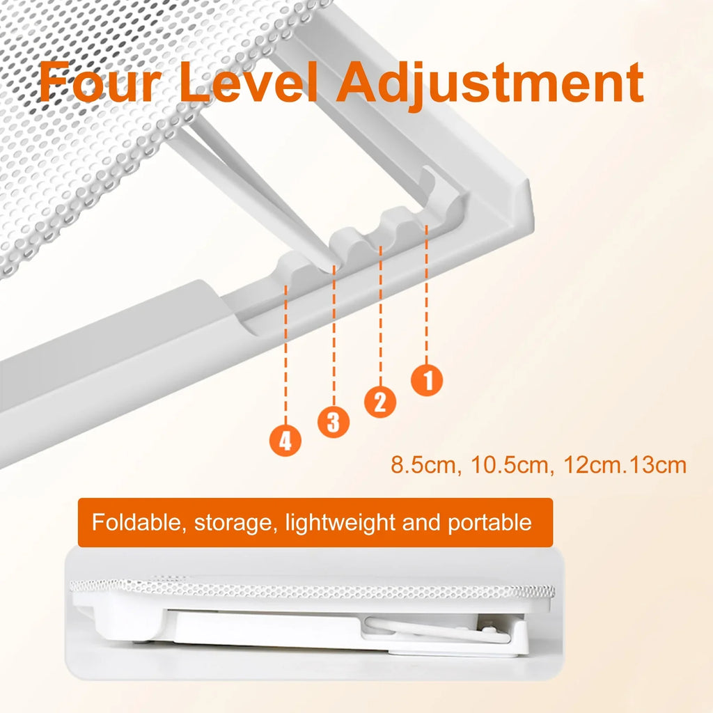 Fan, Laptop Ports USB Strength Fan Inch Adjustable Htovila and 10-15.6 2 Cooling with