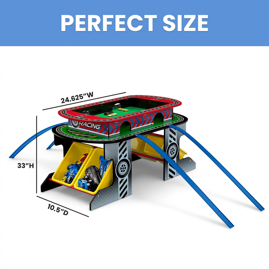 Track Toy Delta and Children Play Table Race Kids for Activity