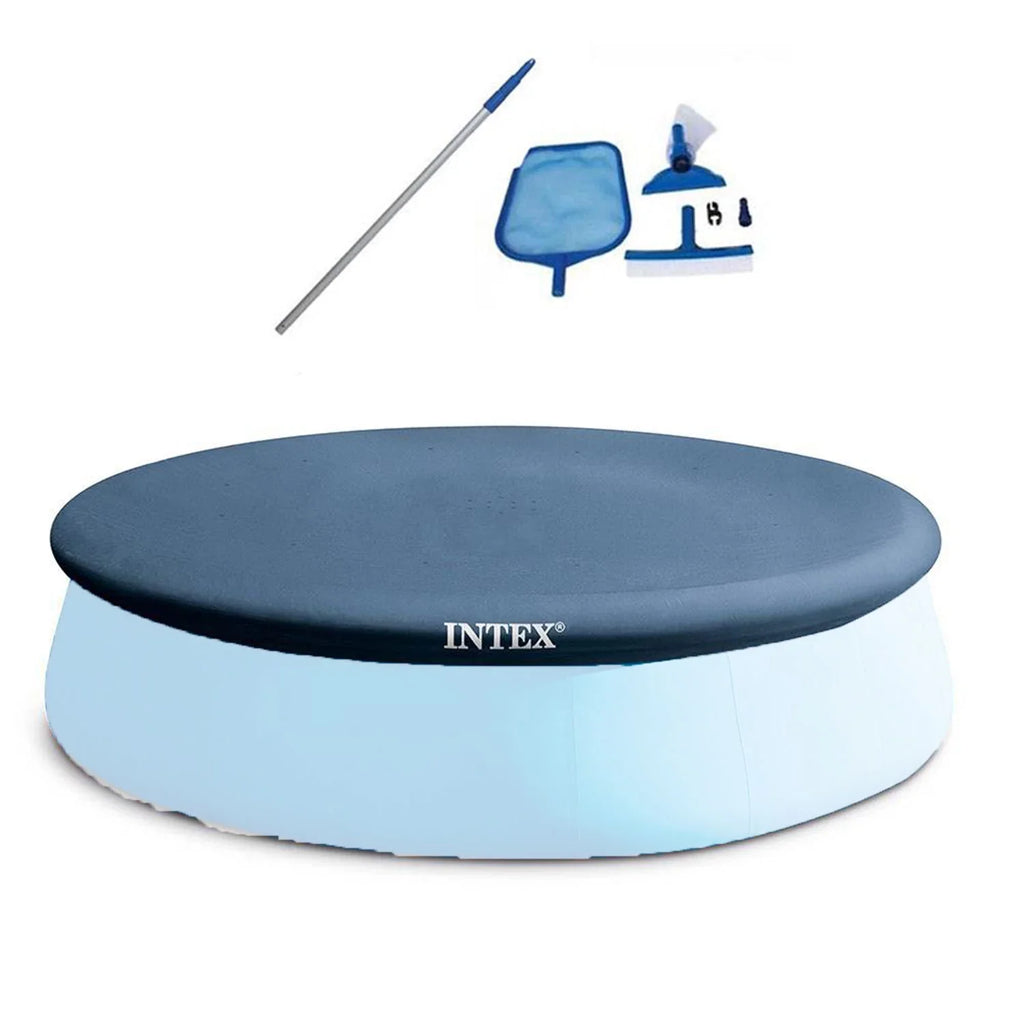 Cover Above Set 12" Kit Intex 13' Easy Swimming Ground Maintenance Pool x & Pool