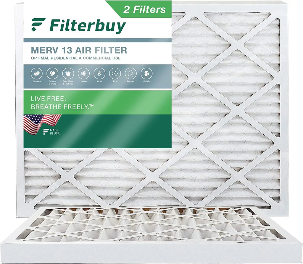 13 (2-Pack) 16x20x2 Pleated MERV Filters Filterbuy Furnace Air HVAC AC