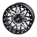 Teton For 2 14x7 YAMAHA 4.0 2022 Machined/Black 1000 3.0 RMAX + 4/156 Wheel Tusk Beadlock Sport Wolverine