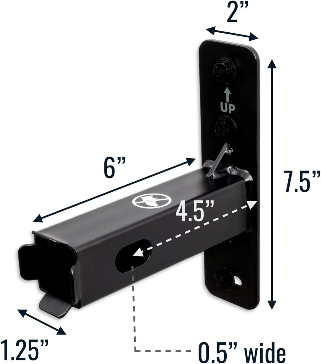 Rack Holds Lbs Organizer, Cargo Storage, Bike (1.25 Storeyourboard Hanging Mount, 175 Wall Hitch Max Trailer Garage Inch) And Hitch Receiver