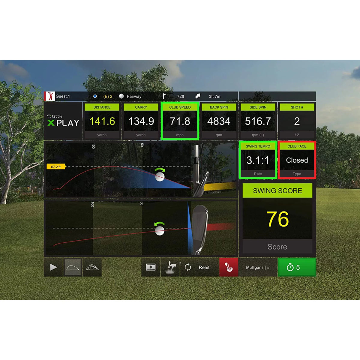 SwingLogic Connect Indoor SLX Simulator E6 with Compatibility Golf MicroSim