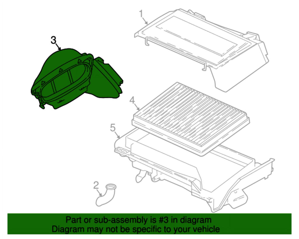 Air BMW New (1997-2003) Genuine 64318379620 Right Micro-filter Channe OE