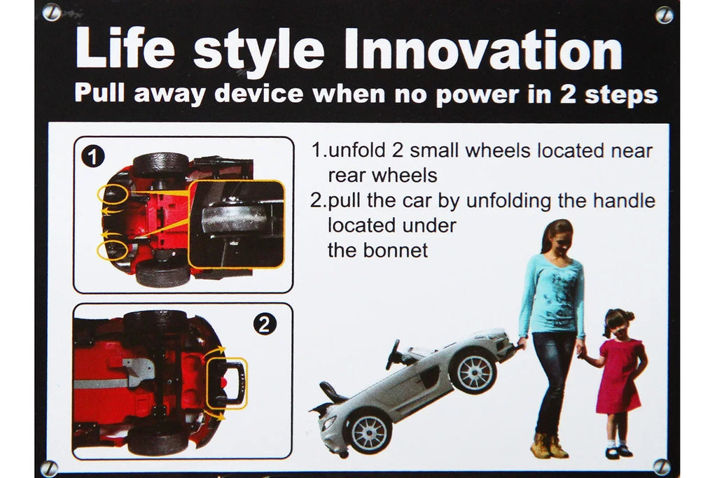 with Cherry Kiddie Ride-On Red Car Remote Parental R/C Kids 12V Roadster | Electric