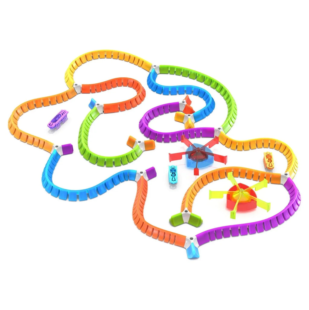 Your Mold and 40 HEXBUG for - Multicolor Nano Playset Kids own Pieces Batteries Over Flash - Playground - Included - Colorful Nano Sensory Land