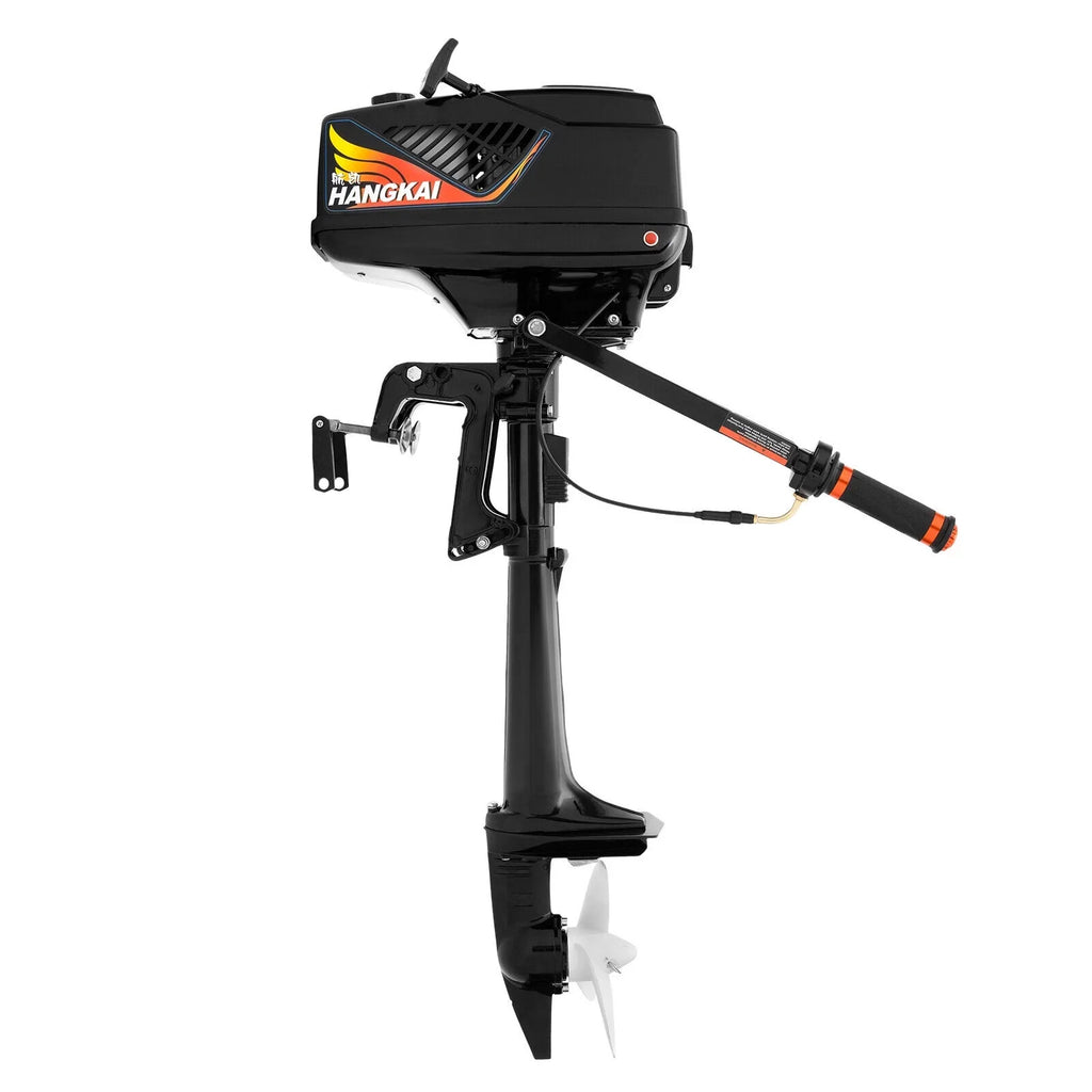 Boat HANGKAI Motor Cooling CDI 2 90cm/35.4in Fishing Outboard 3.6 Outboard Water Engine Boat Motor Stroke HP