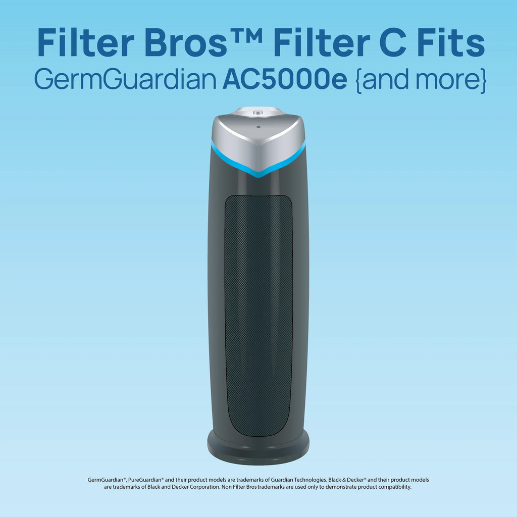 AC5250PT - Air Bros AC5000, Replacement FLT5000 Technologies HEPA AC530 AC5300B, Filter AC5350BCA, Home With and Filter AC5350W, Purifiers, With AC5000E, AC5350B, Compatible GermGuardian For Cleaner C