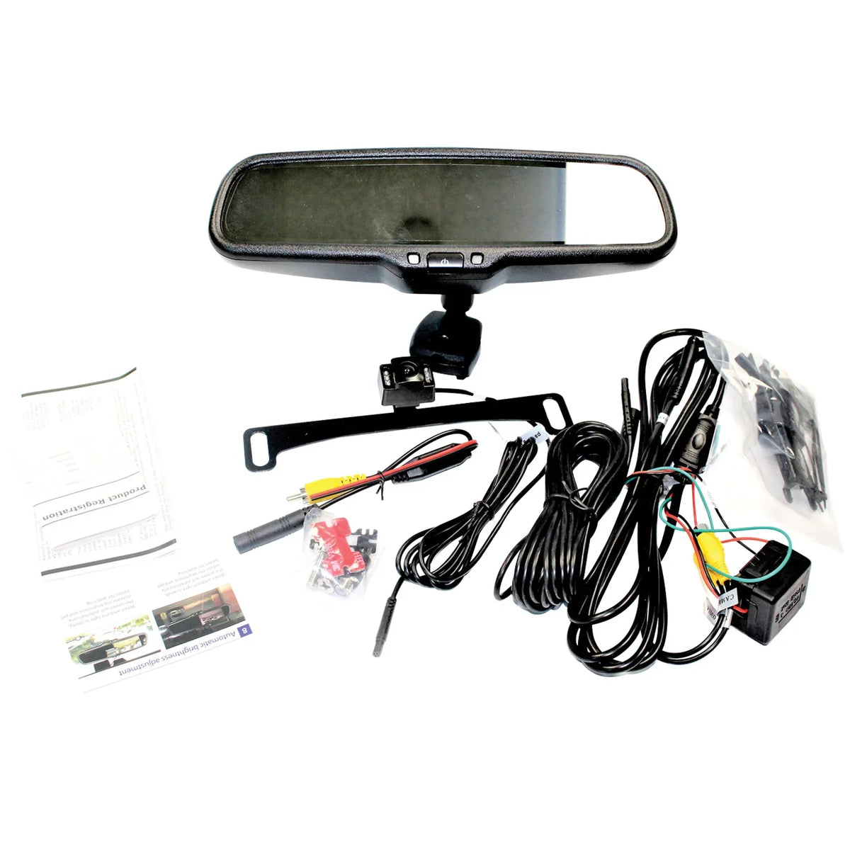 Rearview Monitor and IR Vision Kit Mirror BOYO VTC1743M 4.3" Camera