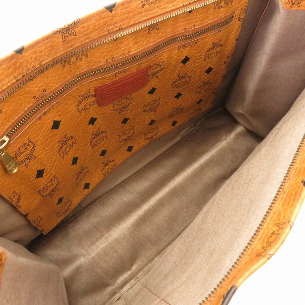 (Pre-Owned) Canvas Visetos Brown MCM Tote Bag