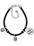 Helmet Dome Bracelet Masks Jewelry Wear Rubber Black Heroes Enamel Charm Delight Red Silvertone Firefighter Real