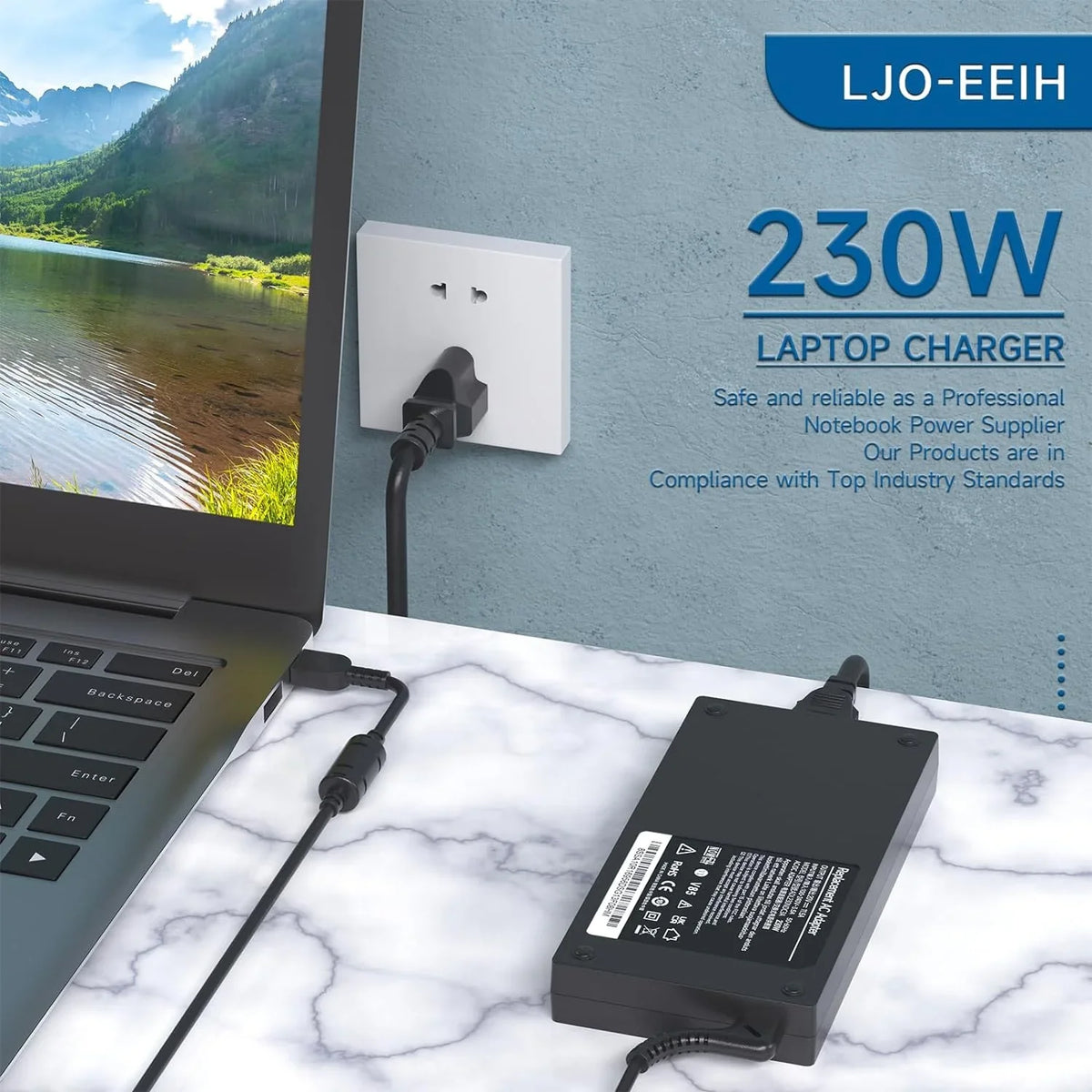 AC Y9000K ADL230NLC3A Y7000 Y520 01FR046 Legion R720 Adapter Y92, 11.5A for 230w Y7000P PN: 20V Lenovo Y520-15