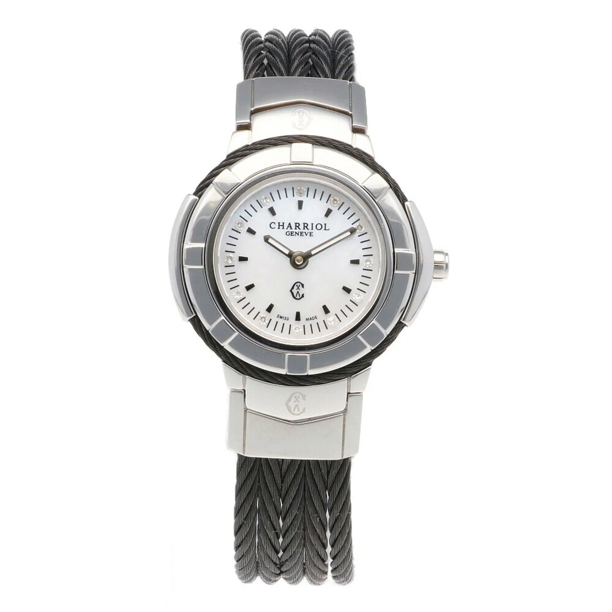 Stainless (Good) Quartz Women's Steel CHARRIOL Pre-Owned Saint-Tropez Watch