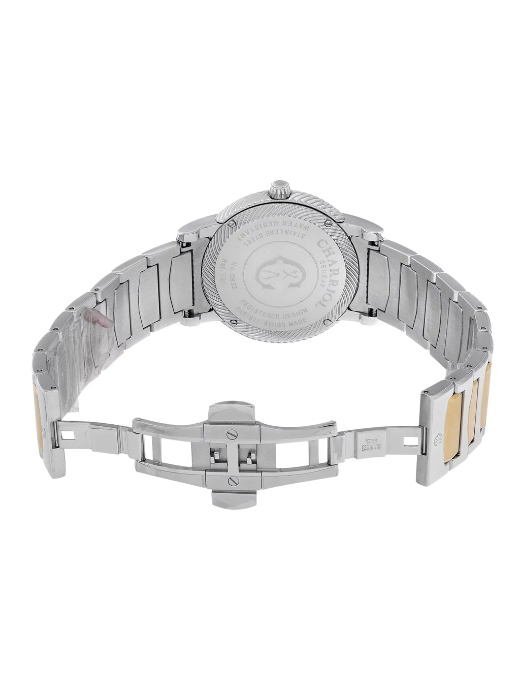 P40SY2.931.001 Watch Steel Two Charriol Quartz Silver Dial Men Parisii Tone