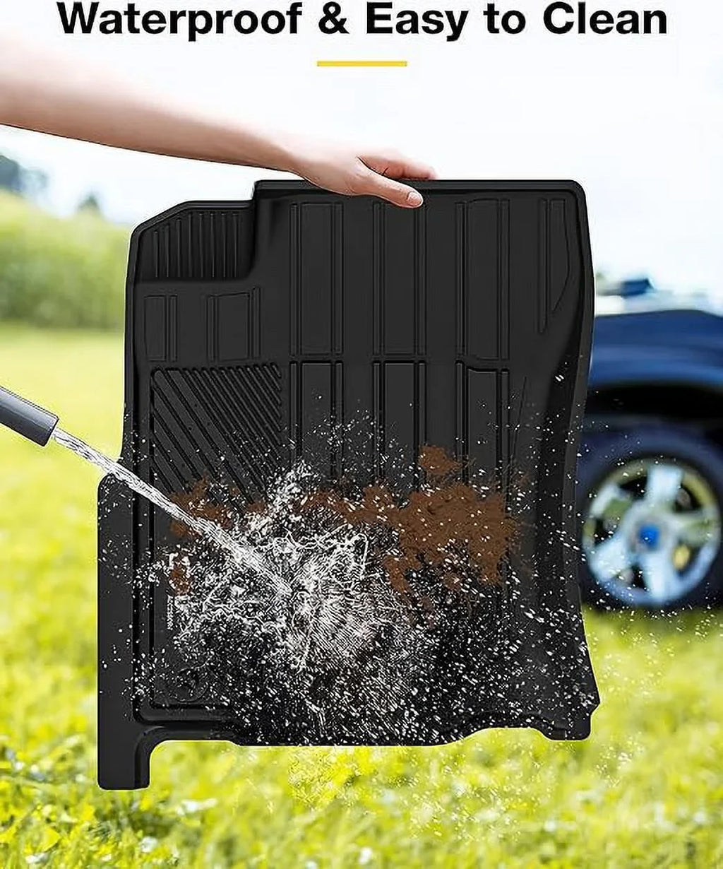 Mats Row Toyota for Black Mats Full GX460) 5 Fit Car Floor Liners 4Runner Liner Set and Cargo & 1st Fit 2nd Mat 4Runner Floor 2013-2024/Lexus 2014-2022 Trunk Seat For Custom GX460 & & 3W