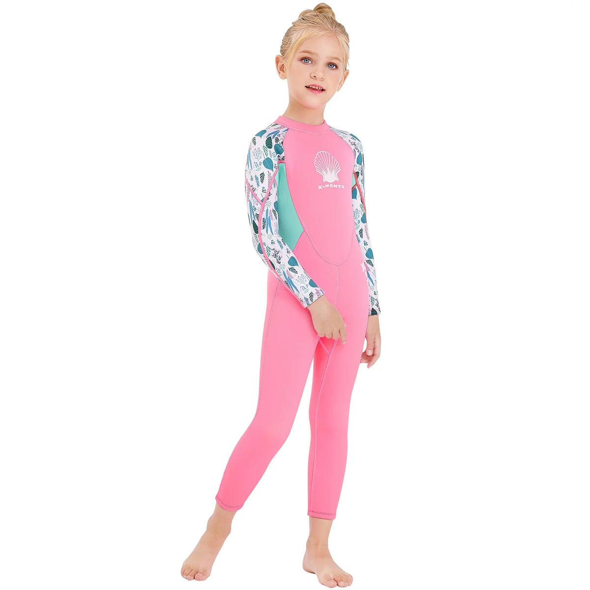 Suit Girls X-MANTA Back Dry Surf Sleeve Zipper One - with Quick Long for Diving - Wetsuit Piece Swimsuit