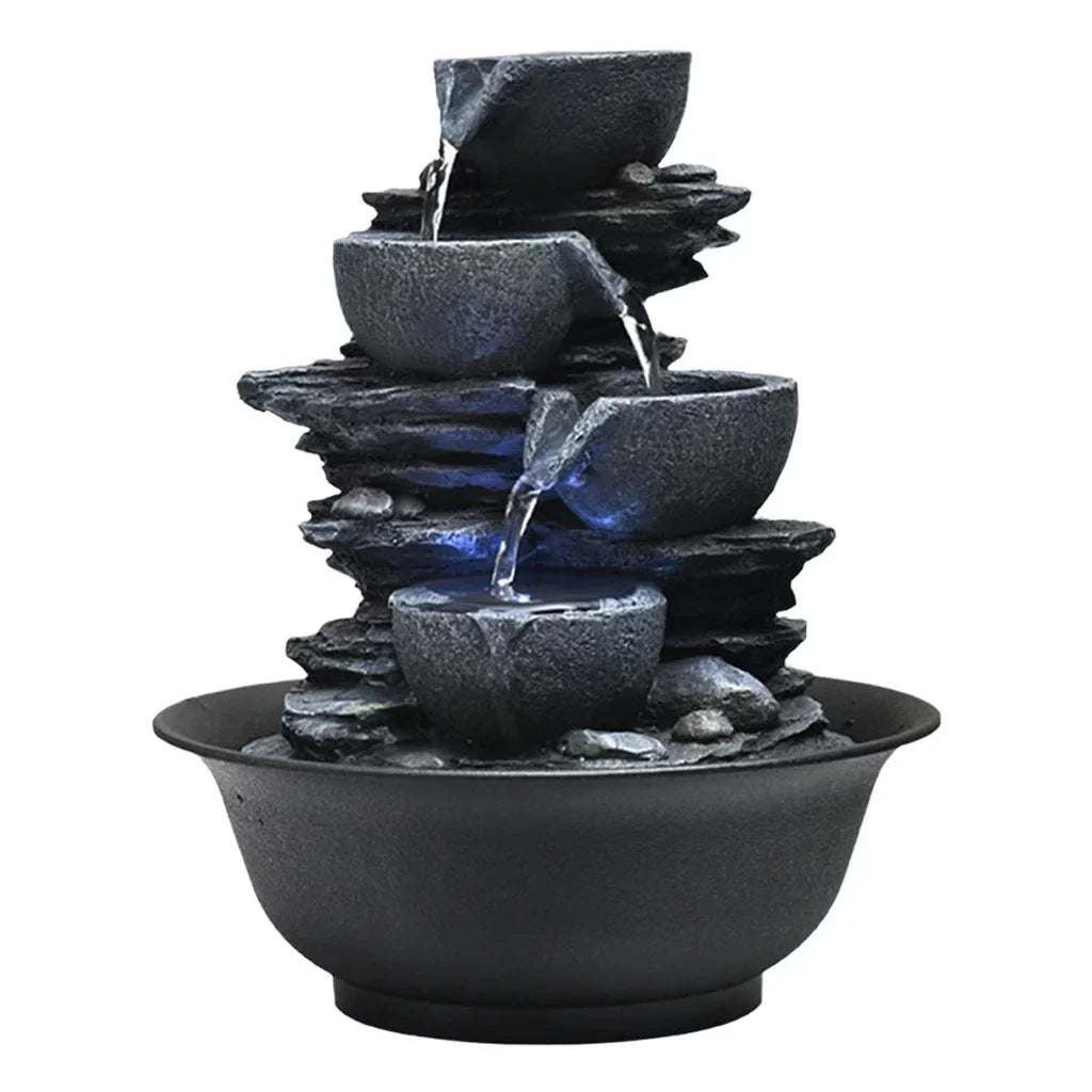 , Landscape Tabletop Waterfall Feng Shui Home Bedroom s Water Fountain Outdoor E with