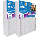 Pack - FILTERS 2200 CLEAN 16x25x5 Filter 9 Comparable Filter FPR MERV Compatible AIRX AIR. with Made 14161 MPR GeneralAire 2 Premium 16x25x5 1500 Furnace 13 & Air to USA WICKED by
